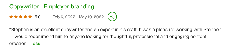 Screenshot 2025-05-21 at 18-52-29 Stephen A. - Copywriter Content writer SEO and Branded Content - Upwork Freelancer from Leeds United Kingdom